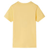Camisa para niños de Vidaxl con mangas cortas 92 amarillo