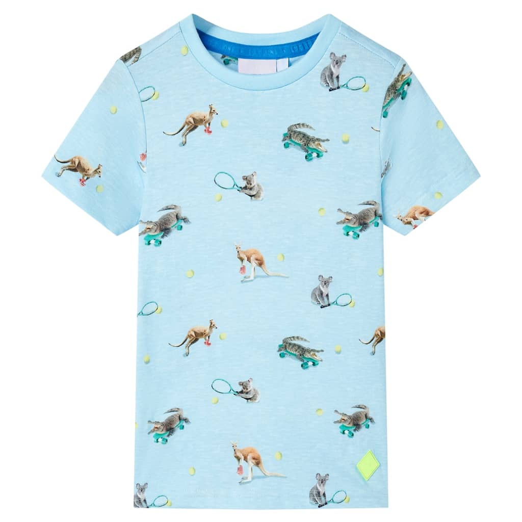 Vidaxl Children's Shirt 92 Miscelato azzurro