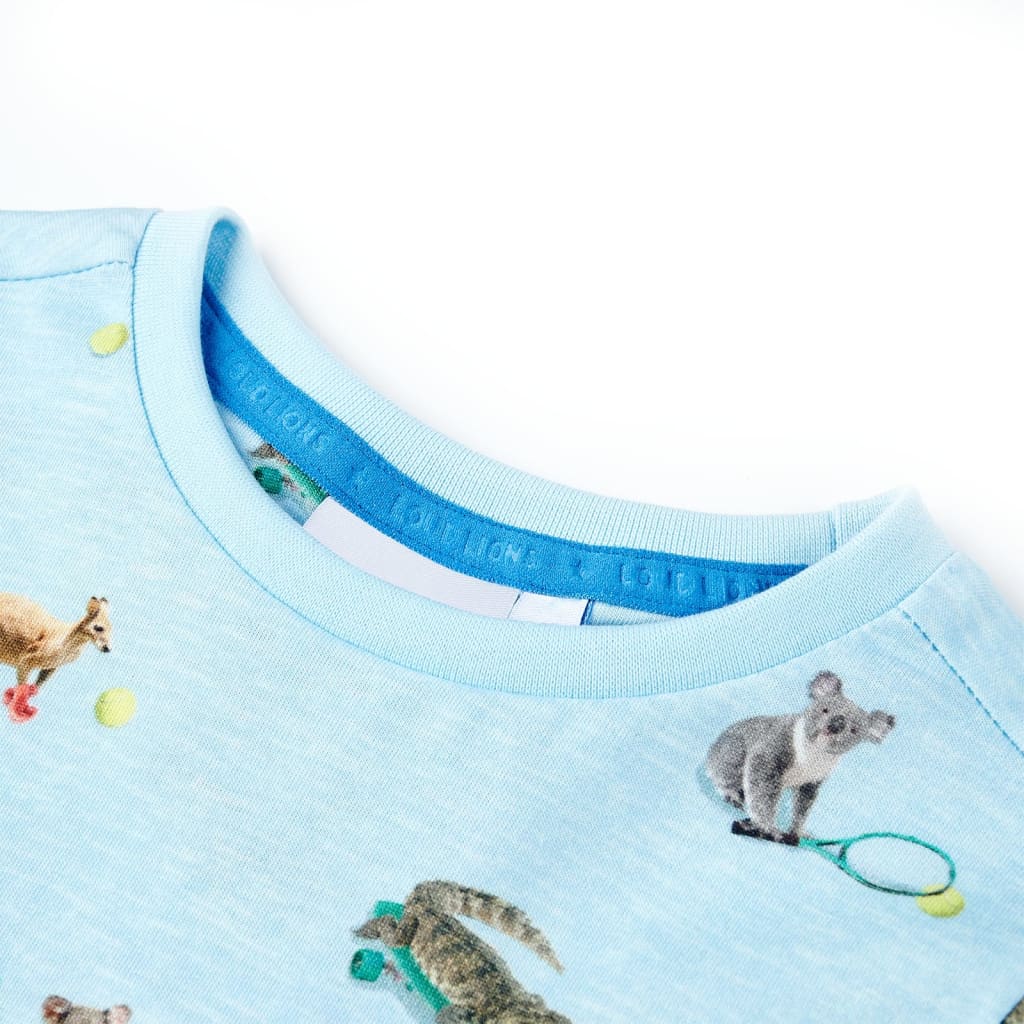 Vidaxl Children's Shirt 92 Miscelato azzurro