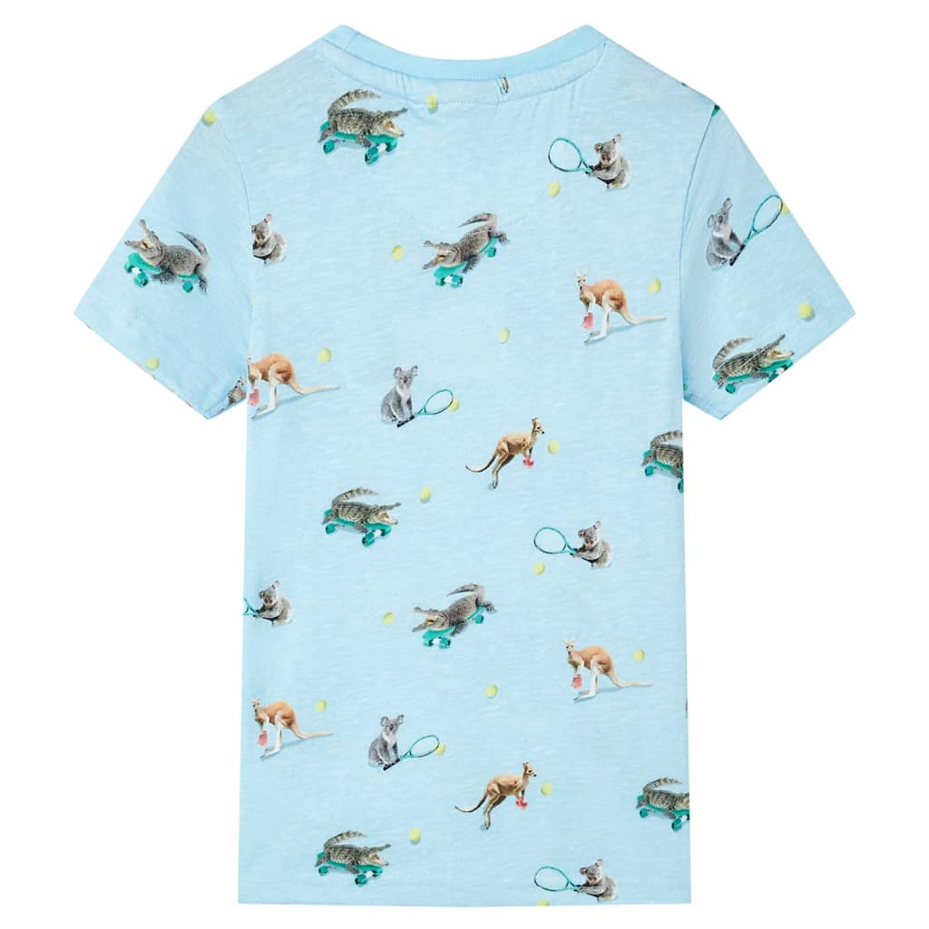 Vidaxl Children's Shirt 104 Blu chiaro misto