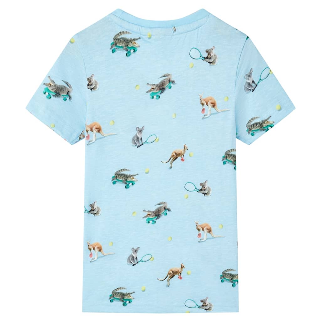 Vidaxl Children's Shirt 128 Blu chiaro misto