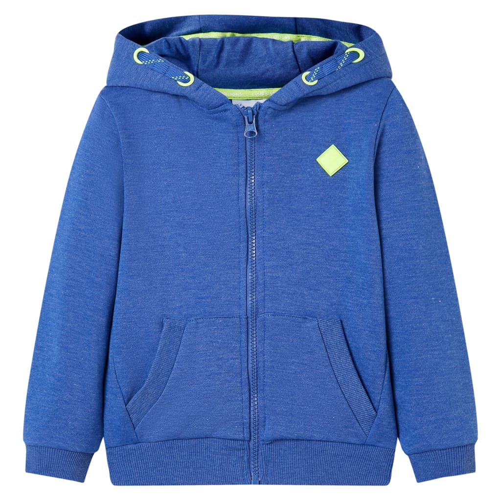 Vidaxl Children's Stupt with Hood e Rits 92 misto blu