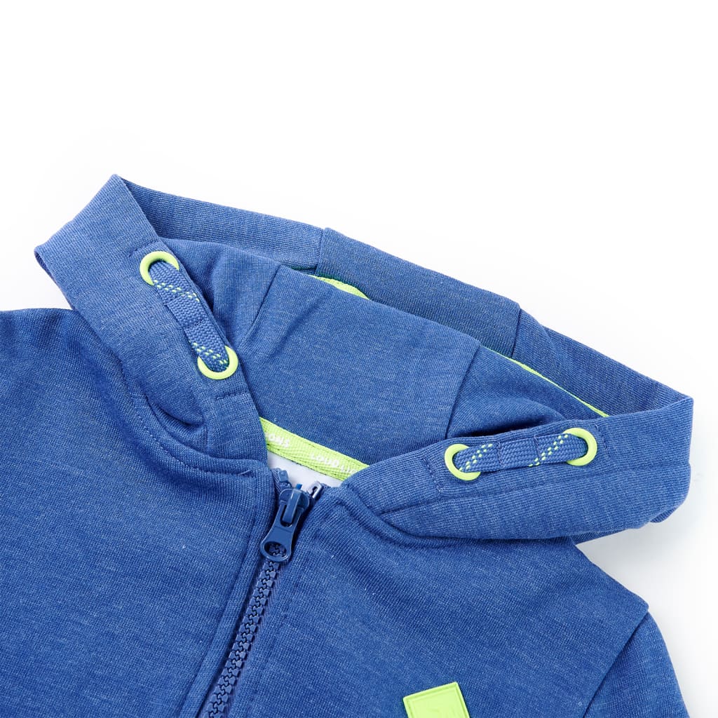 Vidaxl Children's Stupt with Hood e Rits 92 misto blu