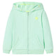 Vidaxl chaleco infantil con capucha y cremallera 104 verde brillante