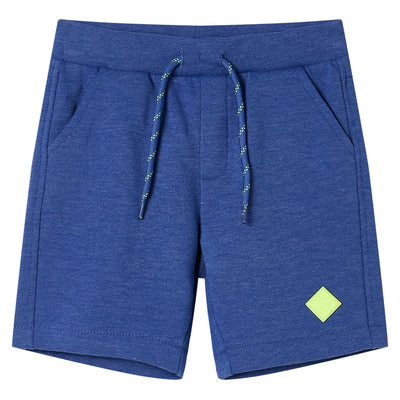 Vidaxl Shorts per bambini con trekkoord 92 blu misto