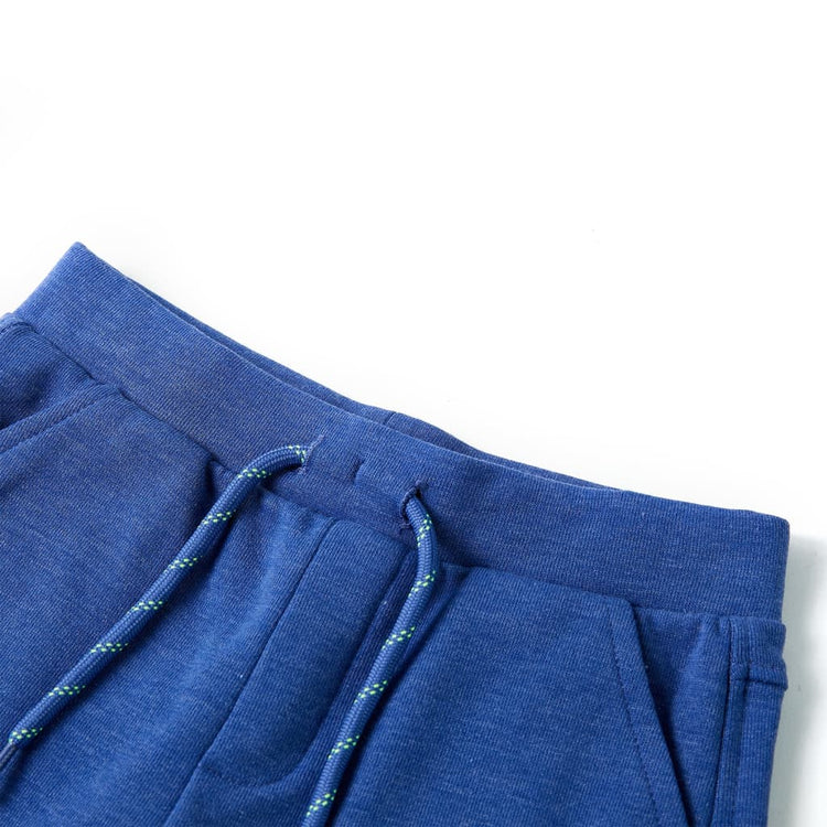 Vidaxl Shorts per bambini con trekkoord 92 blu misto