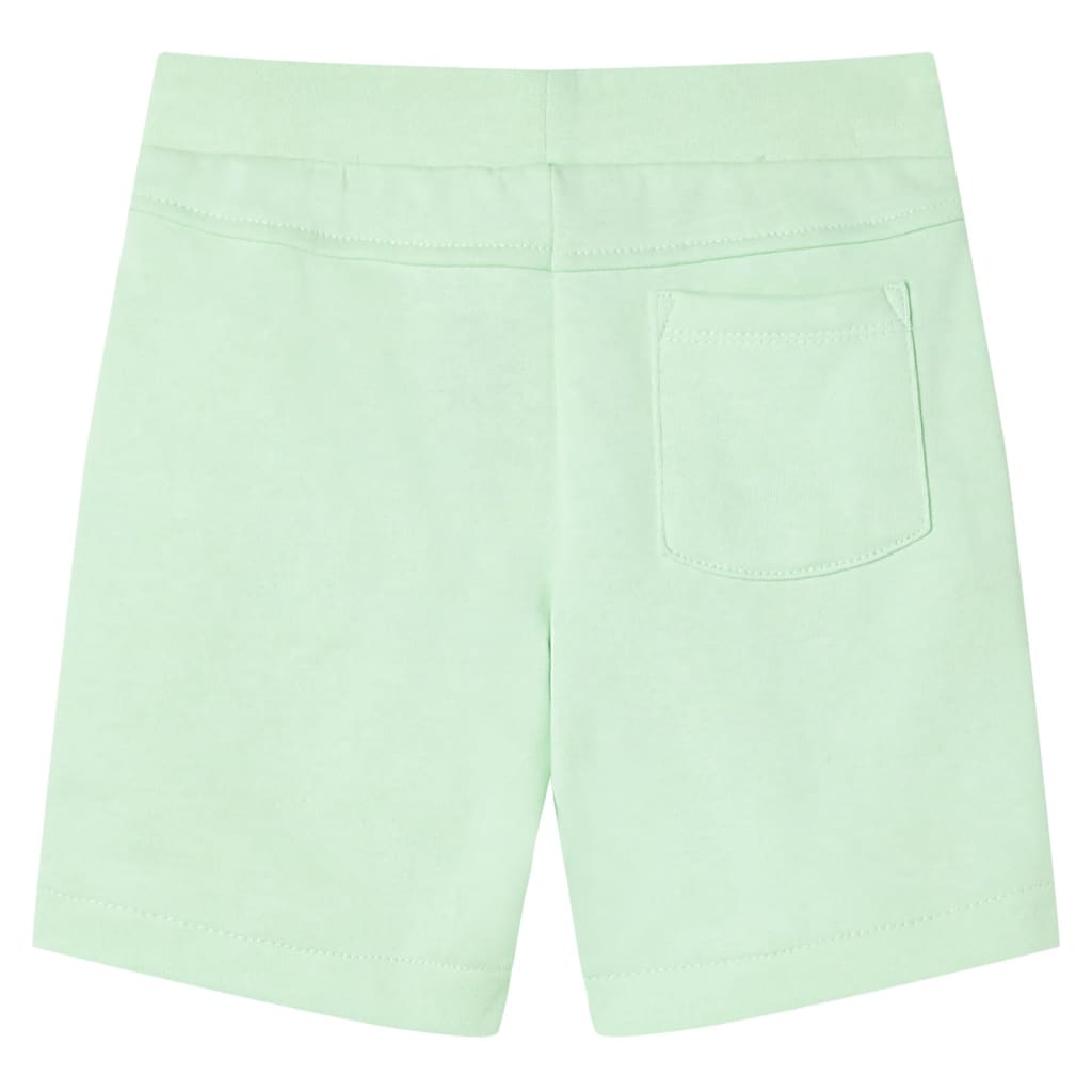 Vidaxl Shorts per bambini con trekkoord 104 verde brillante