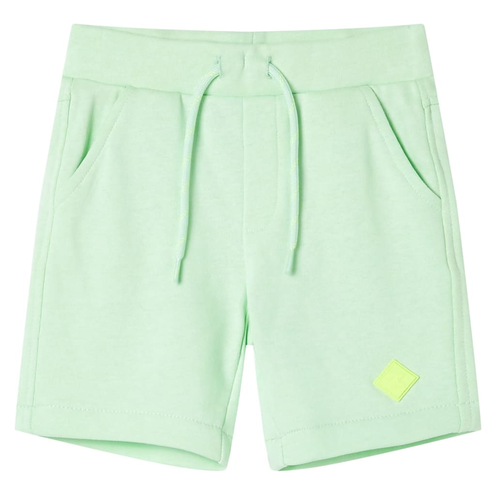 Vidaxl Shorts per bambini con Trekoord 128 Green Bright