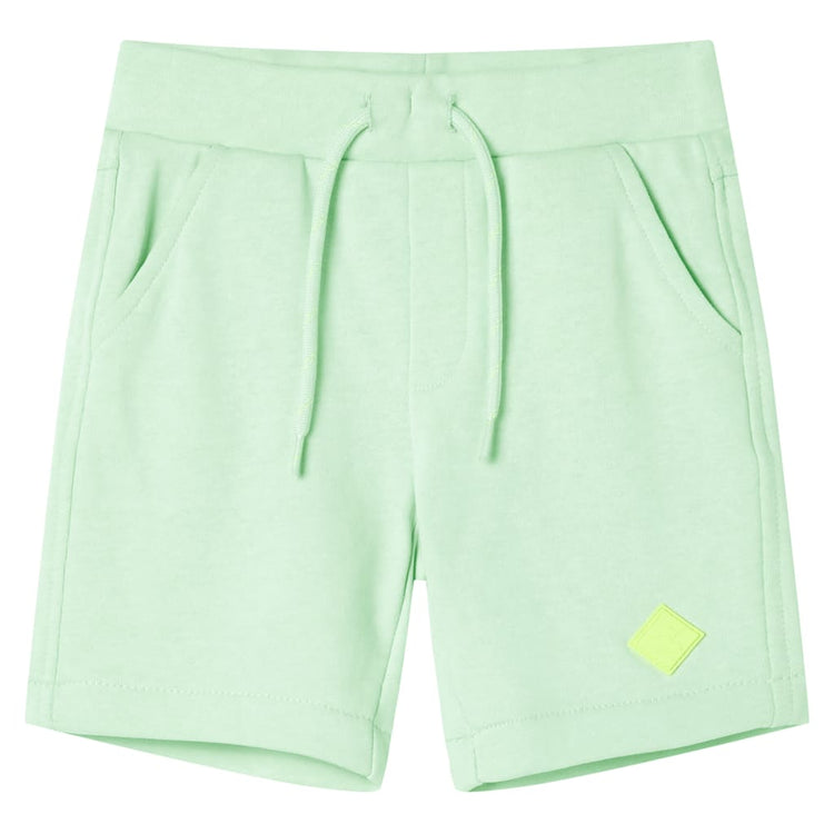VidaXL Kindershorts met trekkoord 140 felgroen
