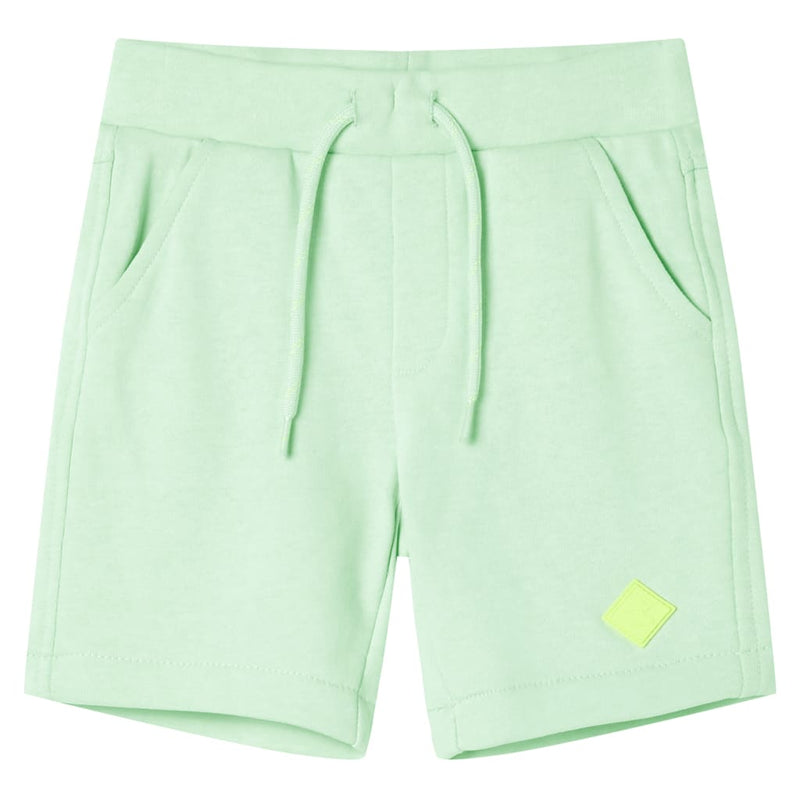 Vidaxl Shorts per bambini con trekkoord 140 verde brillante