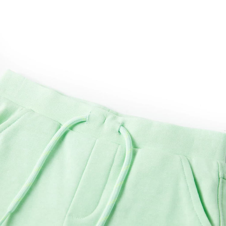 VidaXL Kindershorts met trekkoord 140 felgroen