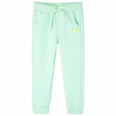 Pantaloni da jogging per bambini Vidaxl 140 Groen luminoso