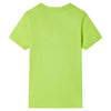 Camisa para niños de Vidaxl con mangas cortas 92 limegroen