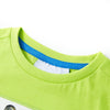 Camisa para niños de Vidaxl con mangas cortas 92 limegroen
