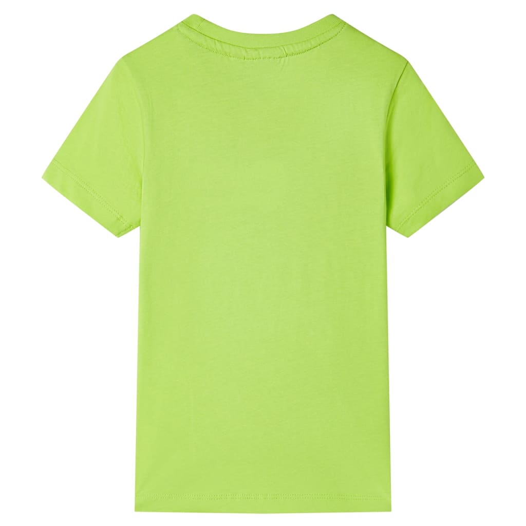 Camicia per bambini Vidaxl con maniche corte 104 limegroen