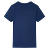 Camicia per bambini Vidaxl con maniche corte 92 blu scuro