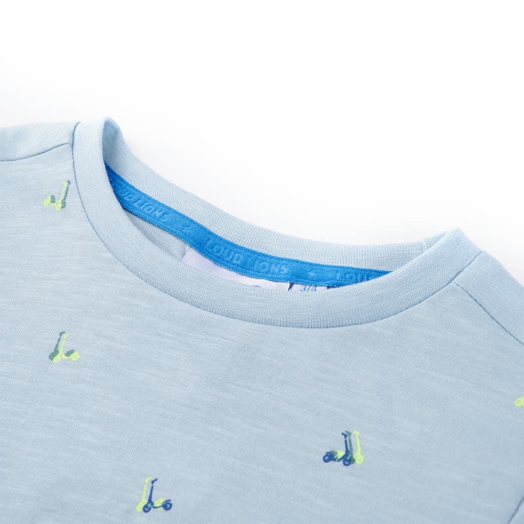 Vidaxl kindershirt 116 lichtblauw