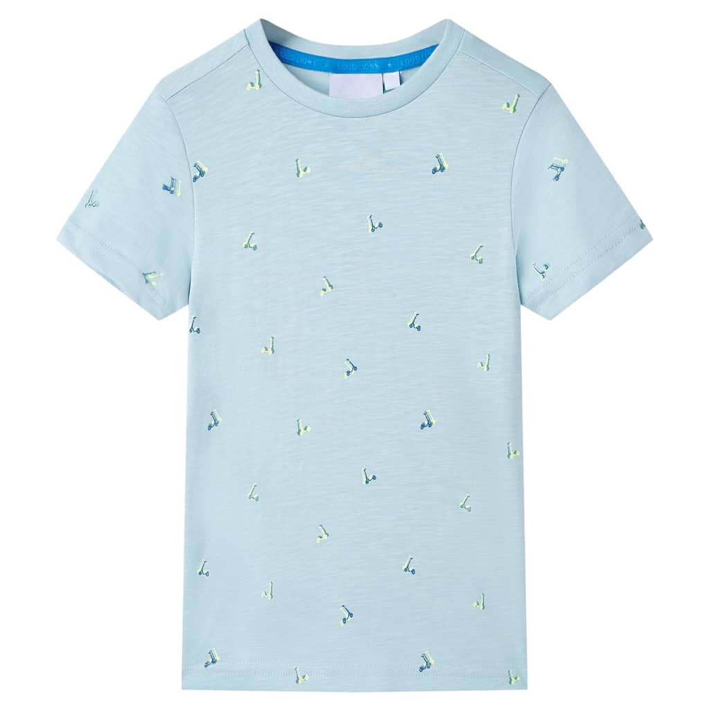 Vidaxl Shirt per bambini 140 azzurro