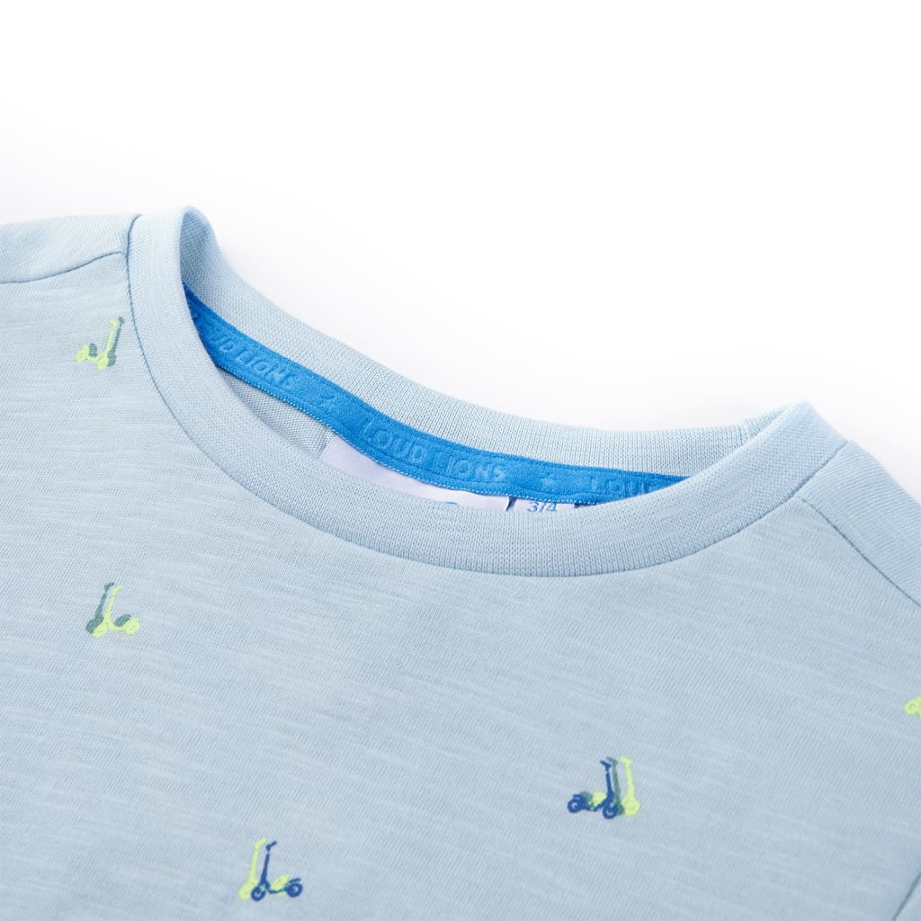 Vidaxl Shirt per bambini 140 azzurro