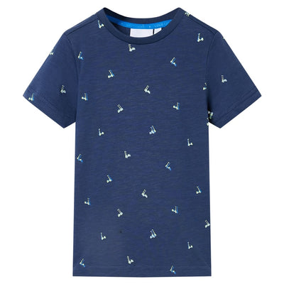 Vidaxl Shirt per bambini 92 Blu scuro