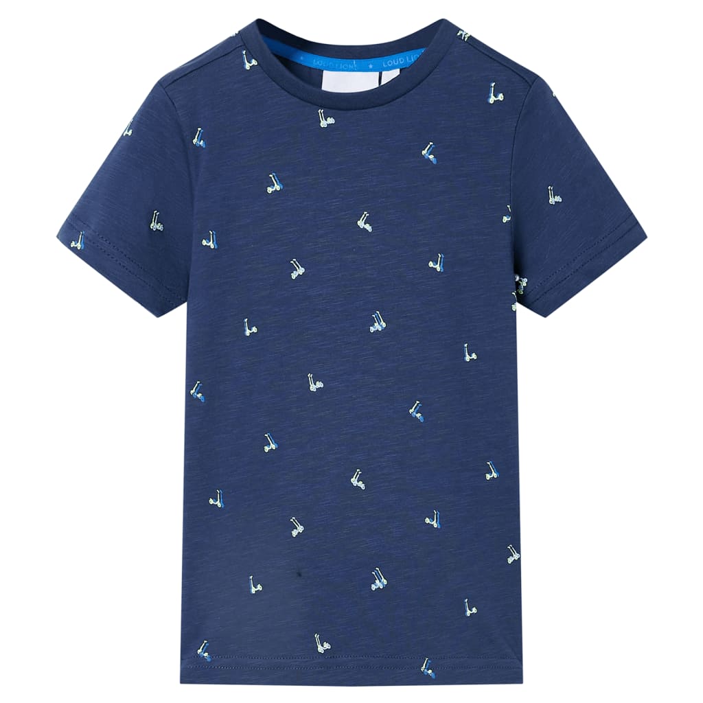 Vidaxl camisa para niños 104 azul oscuro