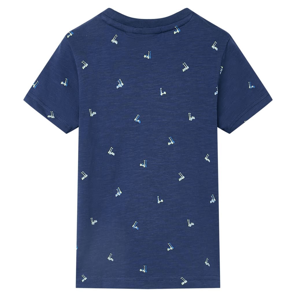 Vidaxl camisa para niños 104 azul oscuro