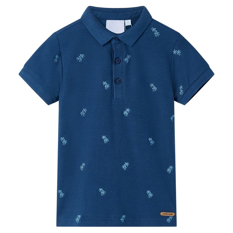 Vidaxl kinderpoloshirt 116 donkerblauw