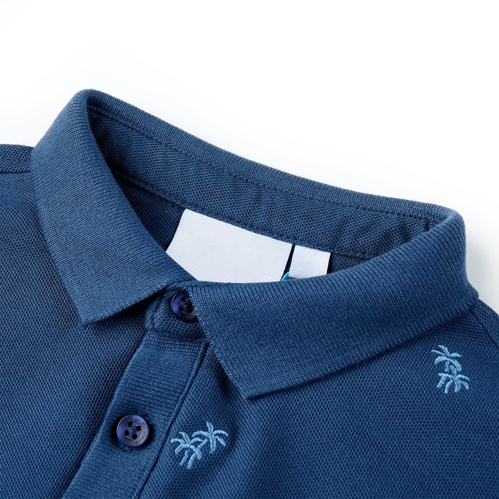 Vidaxl Polo infantil 140 Blue oscuro