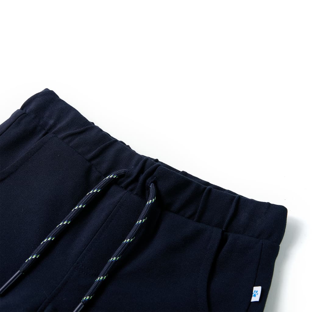 Vidaxl Shorts per bambini con trekkoord 104 blu navy