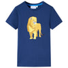 Vidaxl camisa para niños 140 azul oscuro