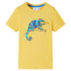Camisa infantil de Vidaxl con mangas cortas 116 Color de cobre claro