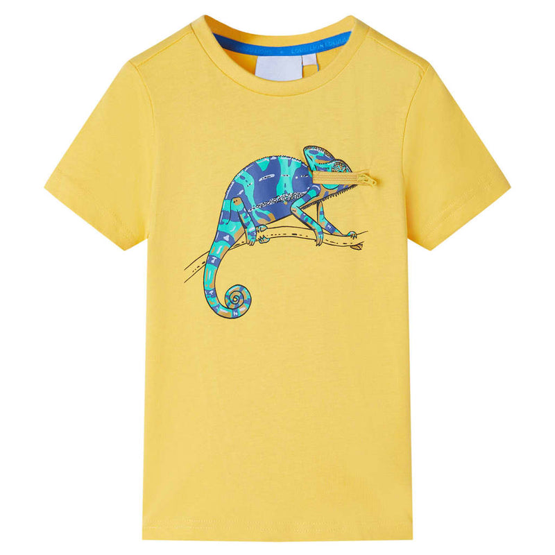 Camisa infantil de Vidaxl con mangas cortas 116 Color de cobre claro