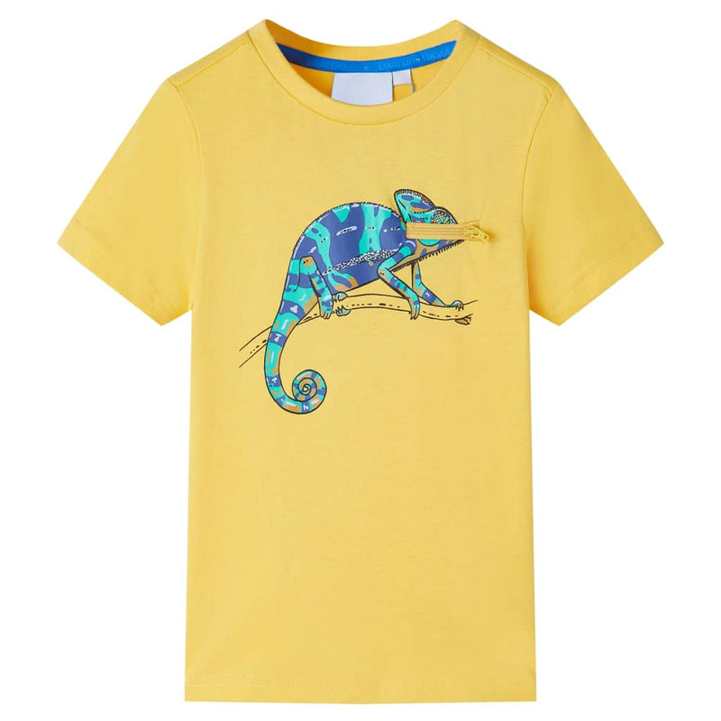 Camicia per bambini Vidaxl con maniche corte 128 luminosa luminosa