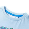 Camicia per bambini Vidaxl con maniche corte 92 azzurra