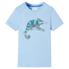 Camicia per bambini Vidaxl con maniche corte 104 azzurra
