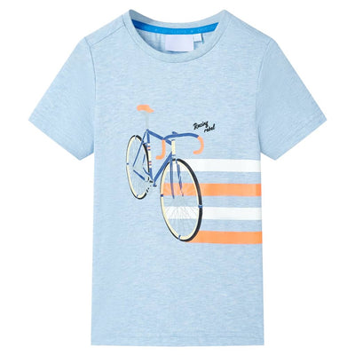 Vidaxl Children's Shirt 104 Blu morbida mista