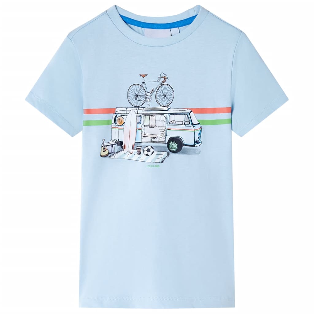 Vidaxl Children's Shirt 116 Blu chiaro