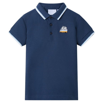 Vidaxl Children's Polo Shirt 104 Blu scuro