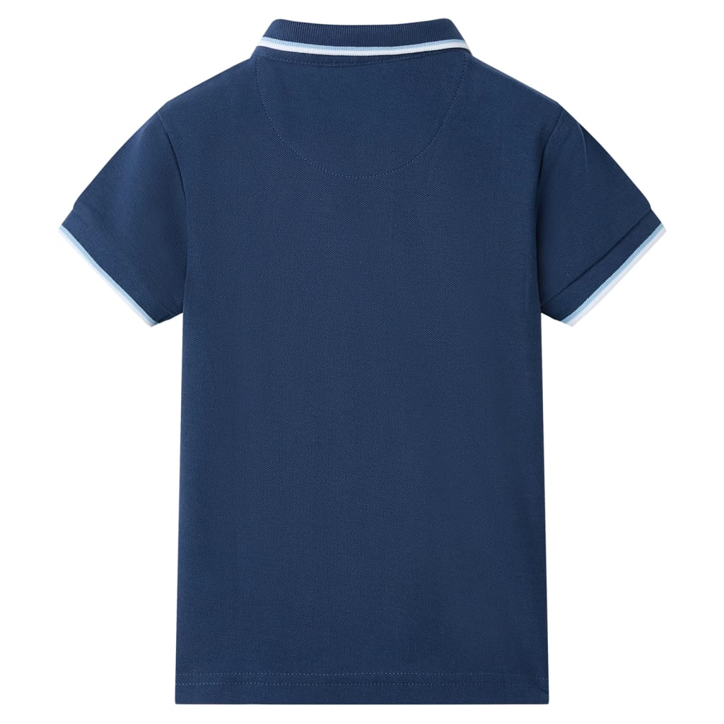 Vidaxl Children's Polo Shirt 104 Blu scuro