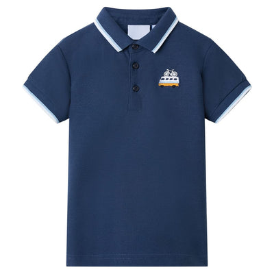 Vidaxl Children's Polo Shirt 116 Blu scuro