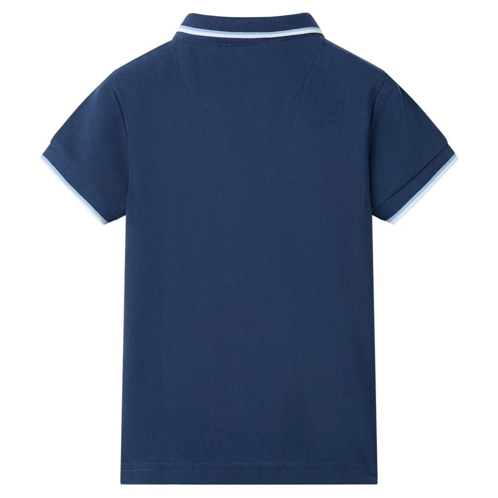 Vidaxl Polo infantil 116 Blue oscuro