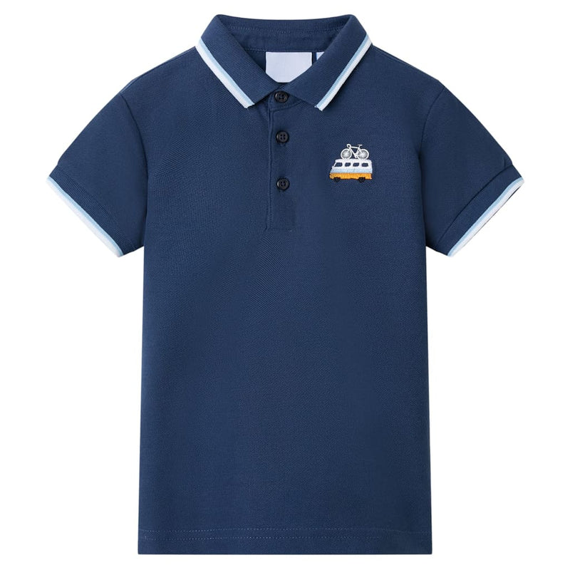 Vidaxl Polo infantil 140 Blue oscuro