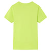 VidaXL Kindershirt 92 limoengroen