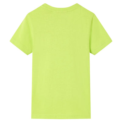 VidaXL Kindershirt 128 limoengroen