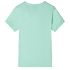 Camisa para niños de Vidaxl con mangas cortas 92 verde claro