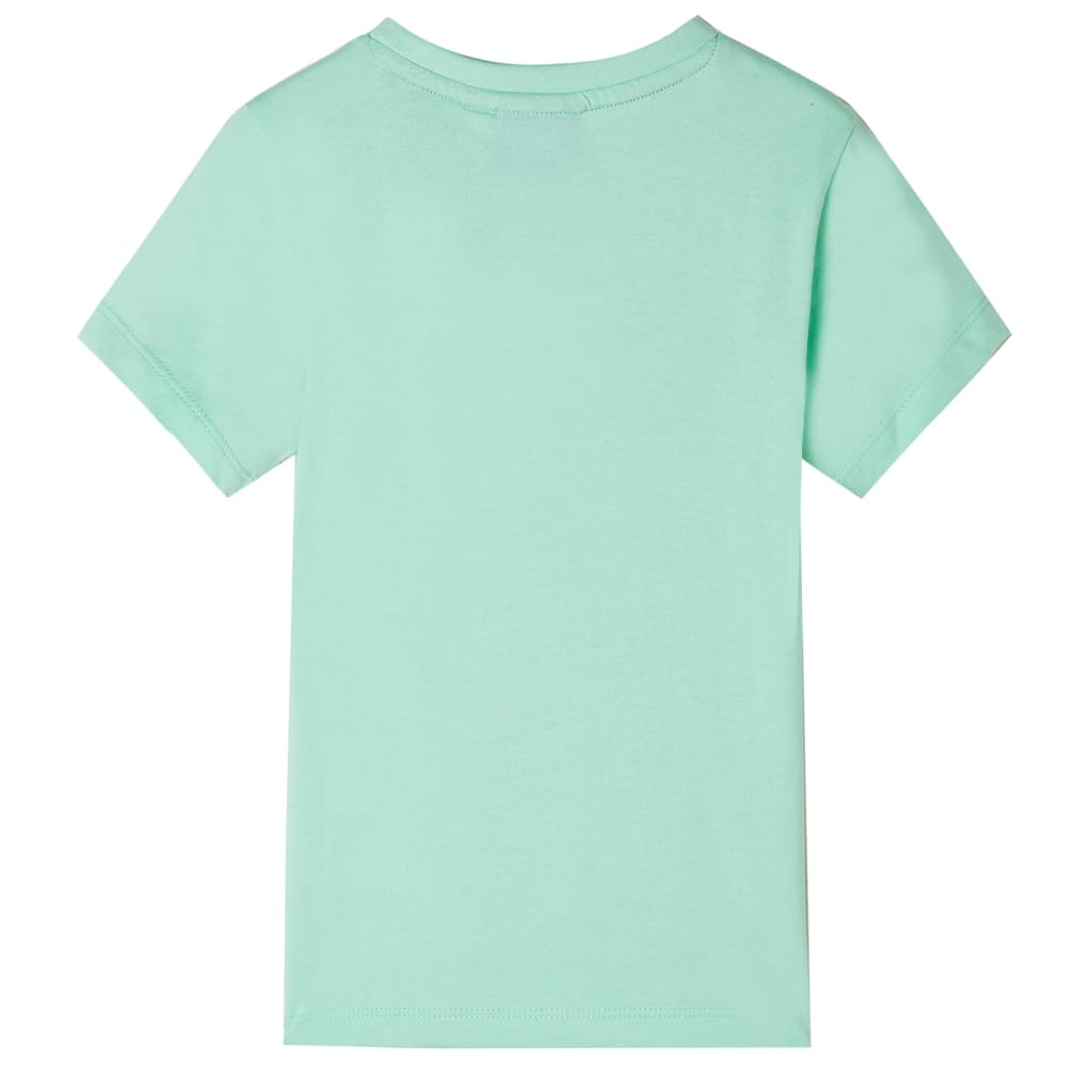 Camicia per bambini Vidaxl con maniche corte 92 verde chiaro