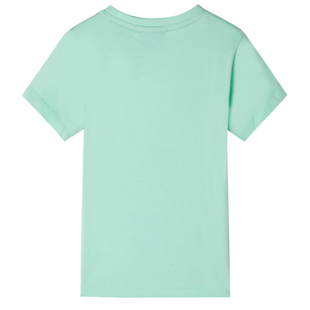 Camicia per bambini Vidaxl con maniche corte 104 verde chiaro