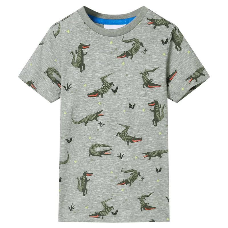 Vidaxl kindershirt 104 gemêleerd lichtkaki
