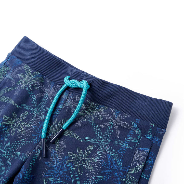 Vidaxl Shorts per bambini con trekkoord 116 blu navy