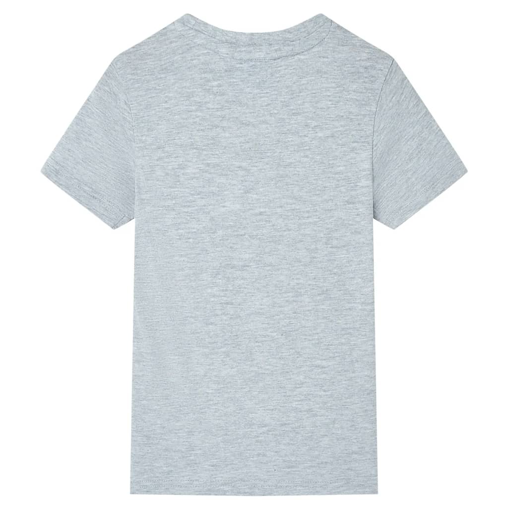 Vidaxl camisa para niños con mangas cortas 92 gris